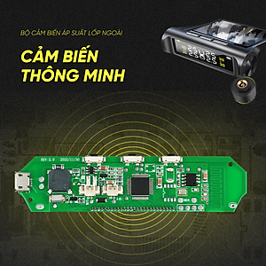 Cảm biến áp suất lốp ô tô TPMS màn hình led màu van ngoài {Bảo hành 3 tháng} - cảm biến áp suất lốp van ngoài TPMS..