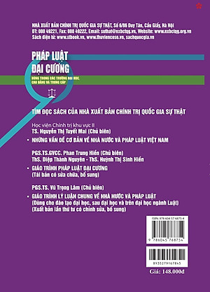 Pháp luật đại cương. Dùng trong các trường đại học và trung cấp (xuất bản lần thứ 21, có sửa chữa, bổ sung) - bản in 2024