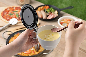 Combo 03 Cốc súp uống nước có nắp Inomata - Nội địa Nhật Bản