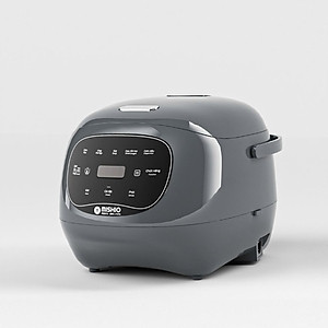 Nồi Cơm Điện Sứ Dưỡng Sinh Mishio MK365 lòng sứ nguyên chất 0.8L không chứa chất chống dính - Hàng chính hãng