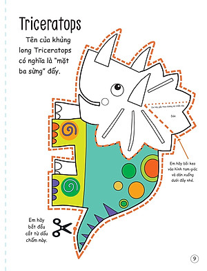 Cắt, Gấp, Tô Màu - Thế Giới Khủng Long