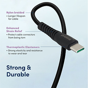 Dây sạc type A To C PROLiNK GCA_40_01 dài 1M, sạc siêu nhanh 40W, dành cho iPad, Samsung, Huawei, Xiaomi - Hàng chính hãng