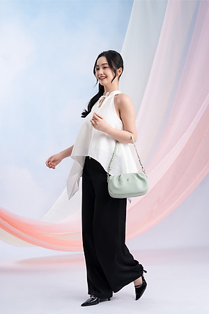 Túi Yuumy ( Thời trang nữ thiết kế kiểu nhún - Túi đeo vai da Seasand YN253 )