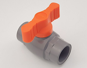 Van uPVC thân đúc bi nhưa ABS 21, 27, 34, 42, 49, 60mm Eurolife EL-VN (tay cam)