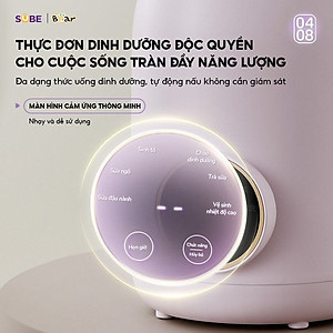 Máy làm sữa hạt Bear 0,6L SB-SH06D 0.6L 500W (Bản Quốc Tế) - Hàng chính hãng