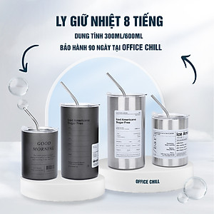 Ly Giữ Nhiệt 8 Tiếng Inox 304 5 Lớp, Cốc Giữ Nhiệt Iced Americano Cao Cấp Bán Chạy Bảo Hành 90 Ngày Tại Office Chill