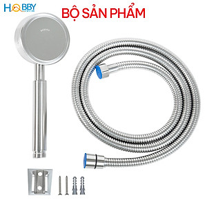 Bộ tay sen tắm hỗ trợ tăng áp inox 304 Hobby home decor BST2 dây tùy chọn