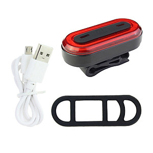 Led Đuôi Chớp Nhấp Nháy Xe Đạp BK400 100 Lumens Độ Sáng Cao 6 Chế Độ Sạc Điện USB MaiLee