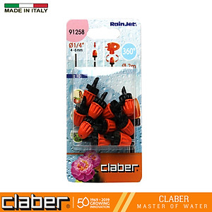 Vòi phun sương mù 360°, 1 hộp=10 cái Claber 91258 
