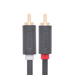 Cáp Audio 2 đầu RCA UGREEN AV104 dài 3m 10519 (Đen) - Hàng chính hãng