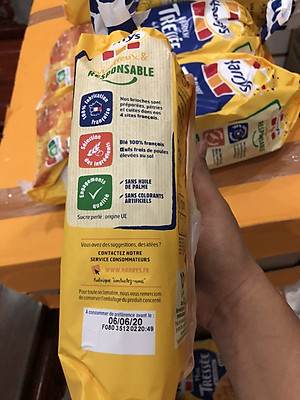 Combo 5 bánh mì Hoa cúc Harrys Brioche Tressée 500g 