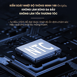 Máy sấy tóc CWELL công suất lớn 1800W-2500W C03HD, 6 chế độ tùy chỉnh nóng/lạnh, thiết kế chuẩn Salon