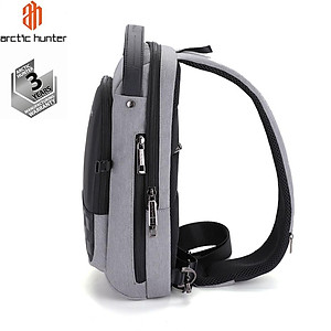 Túi đeo chéo Arctic Hunter XB00105 chất liệu Oxford chống thấm nước, unisex nam nữ,trang bị cổng sạc USB tiện dụng