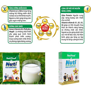 Combo 3 Túi Sữa Bột Nguyên Kem Nutifood 400g – Dinh Dưỡng Giúp Gia Đình Khỏe Mạnh – Hàng Chính Hãng, Date Mới Nhất