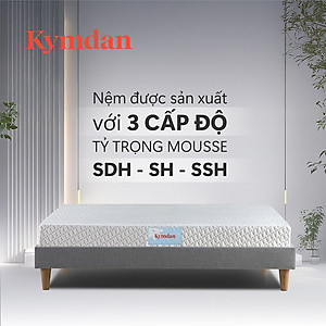 Nệm cao su thiên nhiên Kymdan Deluxe 160 x 200 x 10cm SFM