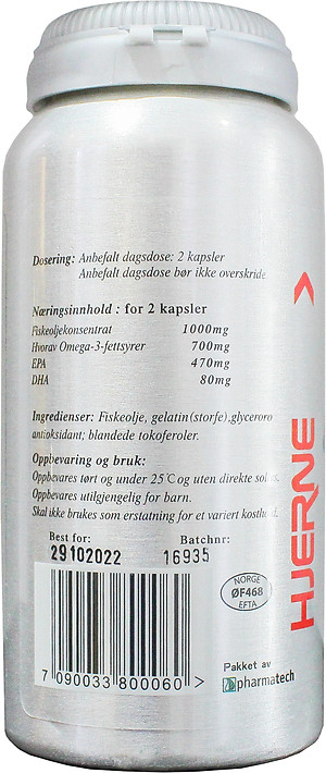 Norsk Omega 3 HJERNE - Bổ não, cải thiện trí nhớ (90 Viên)