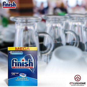 Viên rửa chén bát Finish Classic 120 viên - Hàng chính hãng