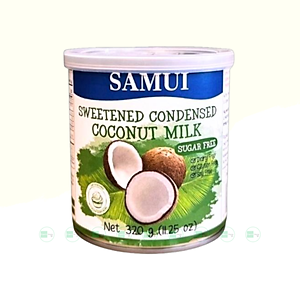 Sữa đặc thuần chay từ dừa không đường SAMUI 320gr sweetened Condensed coconut milk Sugar free