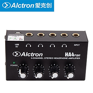 Bộ chia tai nghe 4 cổng Alctron HA4 Plus - Hàng Chính Hãng