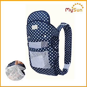 Đai địu vải cho em bé sơ sinh trẻ em 3 - 36 tháng tuổi ngồi có chùm đầu chính hãng MySun