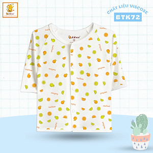 Áo sơ sinh màu cổ tim viền tay dài mềm mại cho bé (BB17)