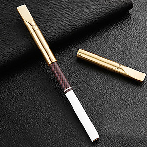 Tẩu Kim Loại  ZB362 Thiết Kế Nhỏ Gọn Đẹp Độc Lạ Màu Vàng Sang Trọng Cao Cấp