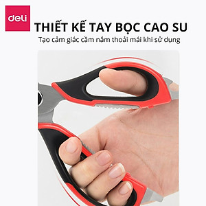 Kéo nhà bếp DELI 22.5cm - Màu đỏ 77770