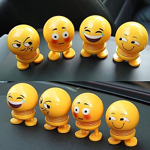 Thú nhún Emoji con lắc lò xo trang trí (Giao mẫu ngẫu nhiên)