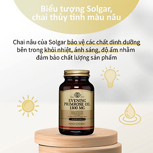 Viên uống điều hòa nội tiết tố nữ, nuôi dưỡng da Solgar Dầu Anh Thảo Evening Primrose Oil 1300 mg - NHẬP KHẨU USA