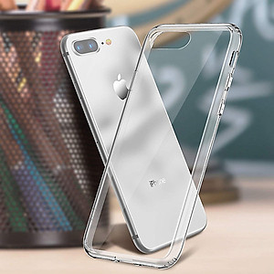 Ốp lưng trong suốt kính cường lực  Cao Cấp cho Iphone 7 Plus / Iphone 8 Plus - Hàng chính hãng