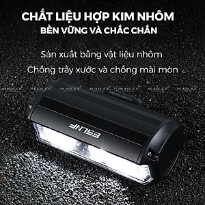 Đèn xe đạp chống nước UH-1000 3 bóng 1000 Lumens có led ban ngày, đèn trước xe đạp sạc USB Type-C, hợp kim nhôm (không kèm pad đỡ dài), đủ phụ kiện - Mai Lee