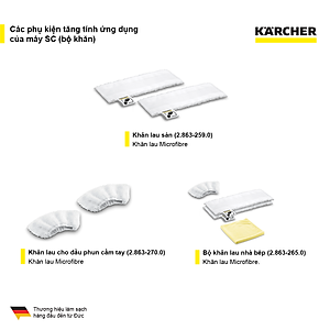 Máy làm sạch bằng hơi nước nóng Karcher SC 2 Deluxe easyfix