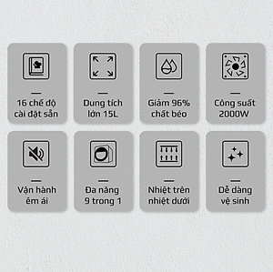 Nồi Chiên Không Dầu OLIVO AF150 Thương Hiệu Mỹ 16 Chức Năng Nấu, Dung Tích 16L - Hàng Chính Hãng