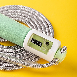 Dây nhảy thể dục sợi đan đếm số tự động Agnite - Chất lượng chuyên nghiệp siêu bền - Màu Hồng/ Xanh dương/ Xanh lá - F4111