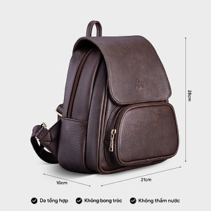 Balo Lata ( Thời trang nữ tiện lợi cỡ trung - Balo da BAL41 )