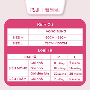 Tã quần người lớn Caryn bỉm quần gói lớn size M16 M32 L5 L14 L28 XL12 XL24 Mỏng Nhẹ Chống Tràn