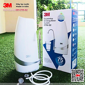 Máy Lọc Nước Uống Để Bàn 3M CTM-02 Cao Cấp, Không Cần Khoan Đục, Tự Lắp Đặt Đơn Giản - Hàng Chính Hãng 3M