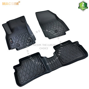 Thảm lót sàn xe ô tô VinFast Fadil Nhãn hiệu Macsim chất liệu nhựa TPE cao cấp màu đen