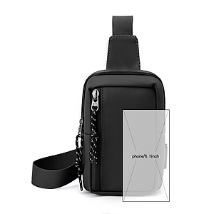 Túi Đeo Chéo Nam Thời Trang Cao Cấp Teement ,  Thương Hiệu Hợp Thời Trang Xu Hướng Hiện Đại , Lịch Lãm , Vải Polyester Chống Thấm Nước Hiệu Quả - Hàng Chính Hãng  