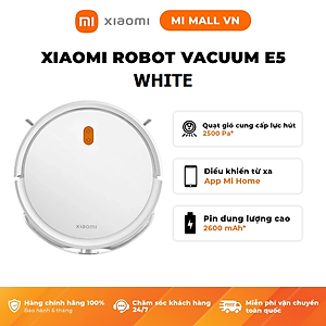 Robot Hút Bụi Lau Nhà Xiaomi Robot Vacuum E5 Black - Hàng Chính Hãng