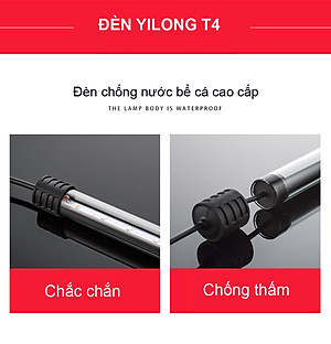 Đèn hồ cá thủy sinh 30cm 40cm 50cm T4 cao cấp, cho bể cá cảnh, chống nước, ánh sáng trắng cao cấp