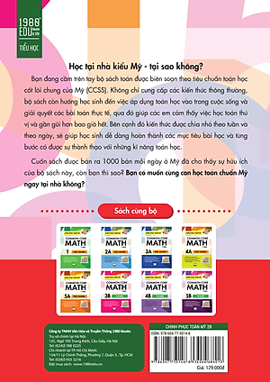 Sách Chinh Phục Toán Mỹ - Common Core Math (Tập 2B)