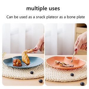 Set 4 Đĩa Nhựa Đựng Thức Ăn, Trái Cây Hình Vỏ Sò Mẫu Mới Nhất- Có Ngăn Để Gia Vị- Hàng Loại 1 Chính Hãng MINIIN