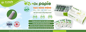 Gạc Rơ Lưỡi Dr Papie Vệ Sinh Răng Miệng Cho Bé , Gạc Răng Miệng Dr Papie Làm Sạch Răng Miệng Cho Bé Hộp 30 Miếng