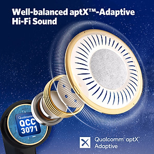 [Tặng Ốp] Tai nghe True Wireless chống ồn chủ động EarFun Air Pro 3 có App - Hàng chính hãng