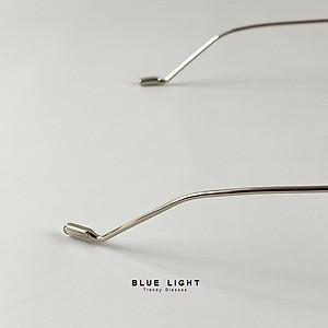 Gọng Kính Cận, Kính Giả Cận Chống Ánh Sáng Xanh Dáng Vuông To Càng Kim Loại Hàn Quốc - BLUE LIGHT