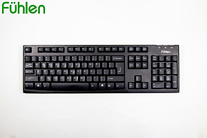 Bàn phím không dây Gaming/ Văn phòng Fuhlen L411w- Tuổi thọ 20 triệu lần nhấn, BH 2 năm,Tặng kèm pin- Hàng chính hãng