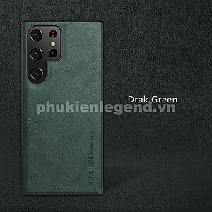 Ốp lưng da cao cấp cho SamSung Galaxy S26 Ultra , S25 Ultra ,  S24 Ultra , S23 Ultra - chính hãng X-level viền mềm, chống bám vân tay - Hàng chính hãng