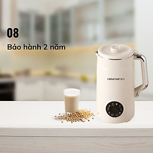 Máy Làm Sữa Hạt Daewoo 1.2L DWSM-1512, tặng Cẩm Nang 50 Công Thức - Máy Xay Nấu Đa Năng - Hàng chính hãng
