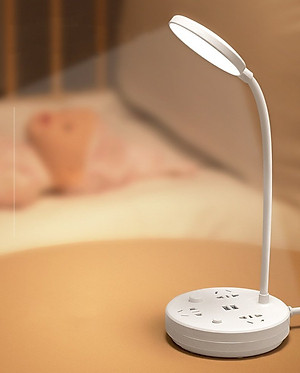 Ổ Cắm Điện Thông Minh Kiêm Đèn Bàn OD-324 - Tích Hợp  Chiếu Sáng - 3 Chế Độ Sáng